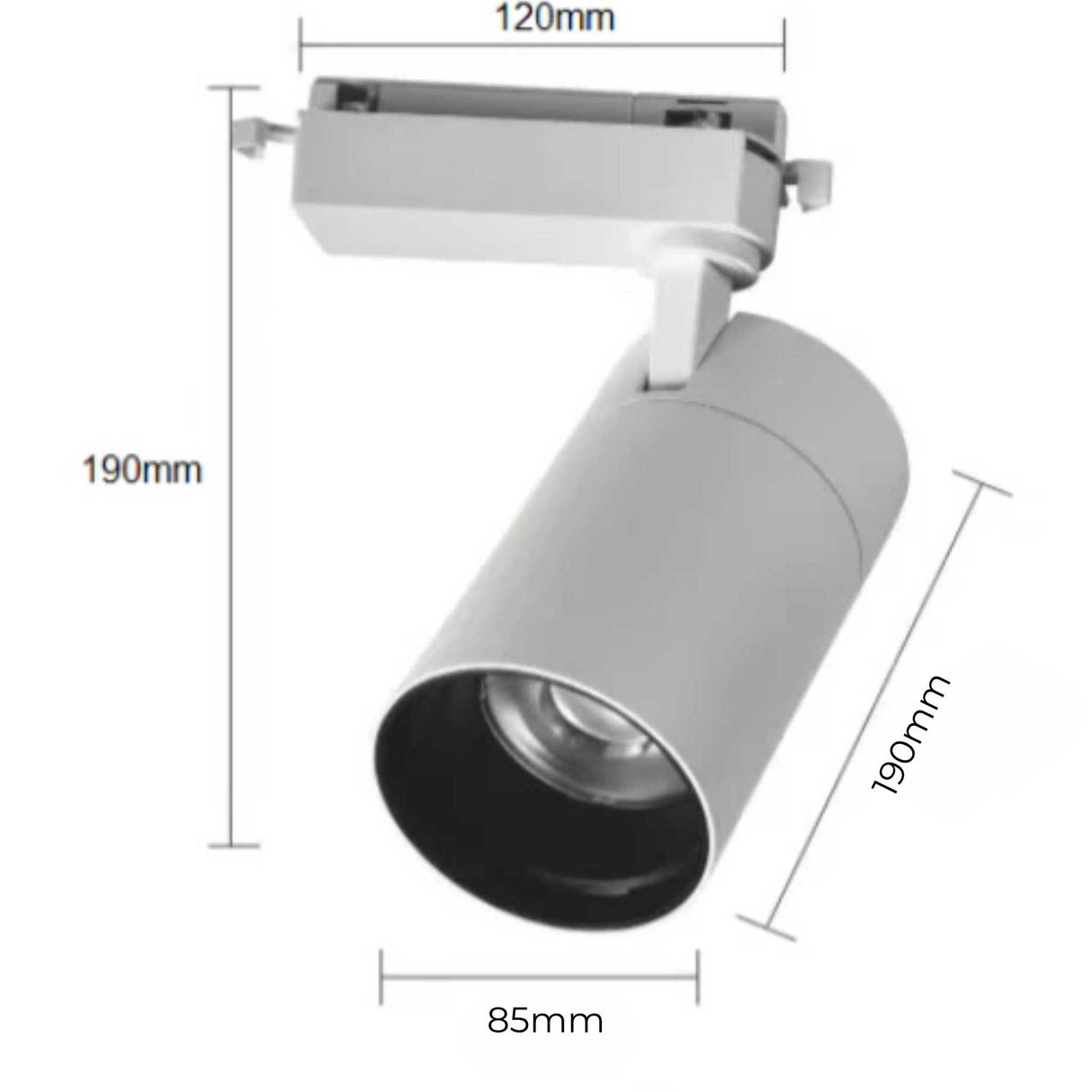 Proiector LED Monofazat 45W, Rotund, Alb