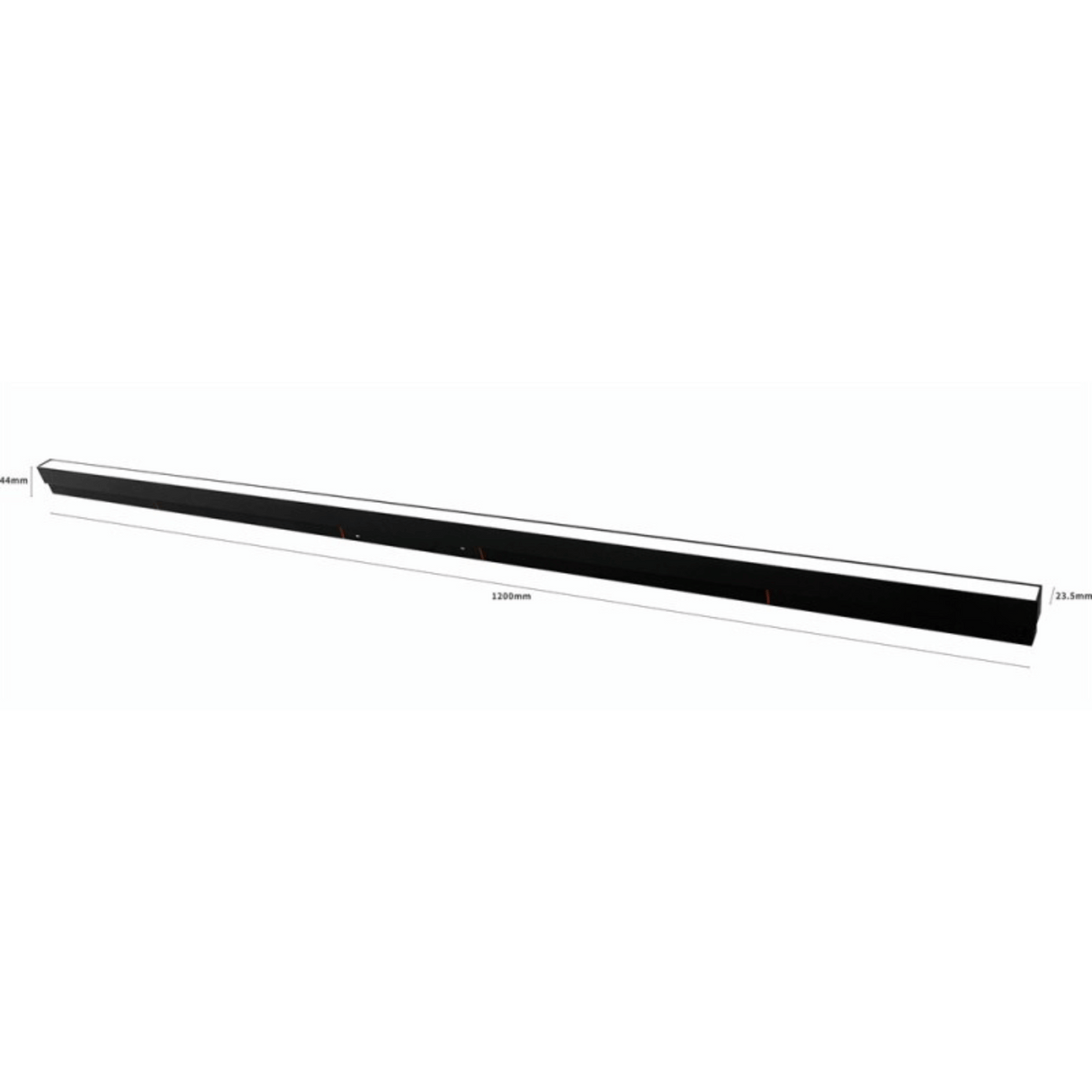 Proiector LED Sina Magnetica 36W, 120CM, Mat, Negru