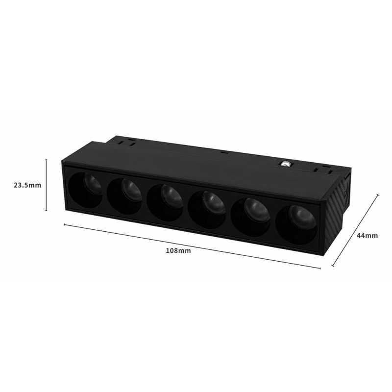 Proiector LED Sina Magnetica 6W, Negru