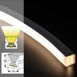 Kit Furtun LED Neon Flex 220V, 5M, 10W/m, 10x10mm, IP65, Albastru